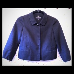 Banana republic 3/4 sleeve rounded collar blazer